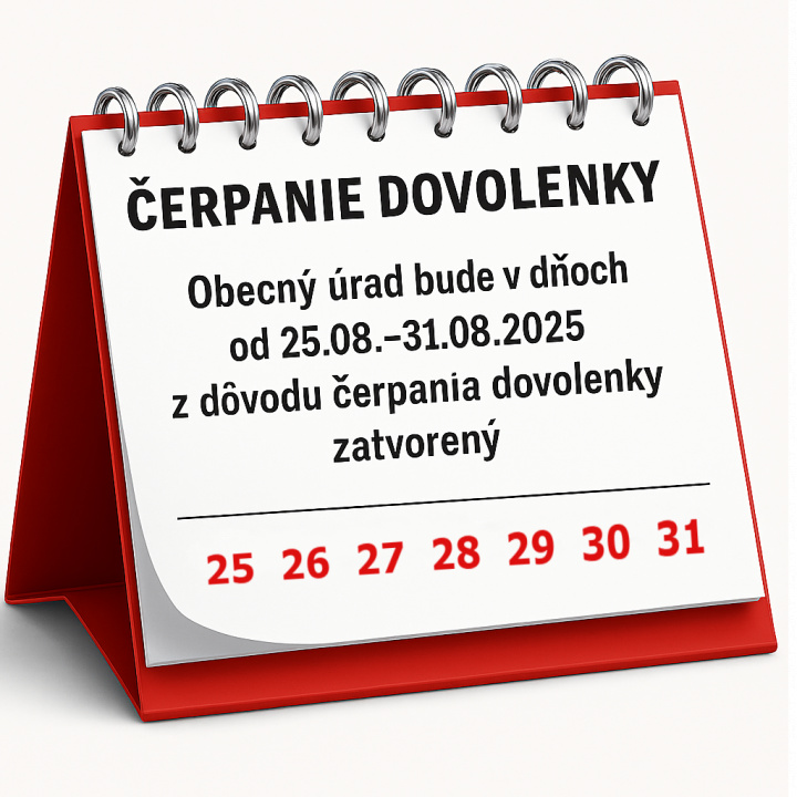 ČERPANIE DOVOLENKY 