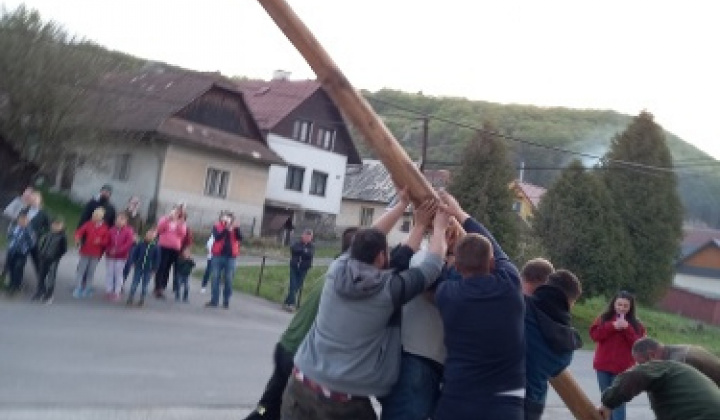 Stavanie Mája v našej obci 2022