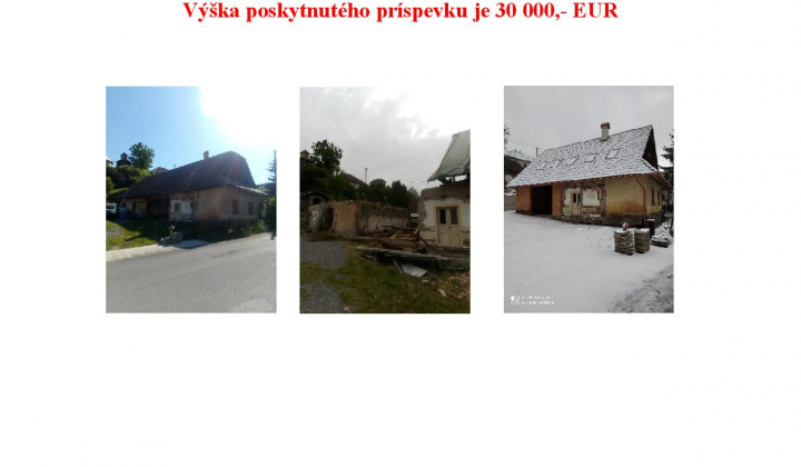 Aktuality / Prestavba RD na priestory hasičskej  zbrojnice v obci Banský Studenec  - foto