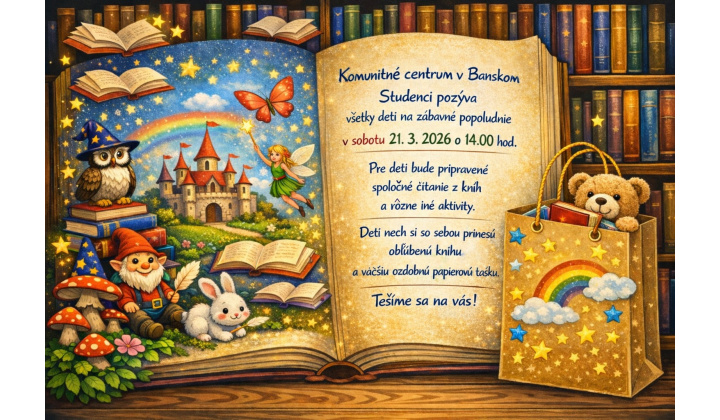 Marec - mesiac knihy - pozvánka pre všetky deti 