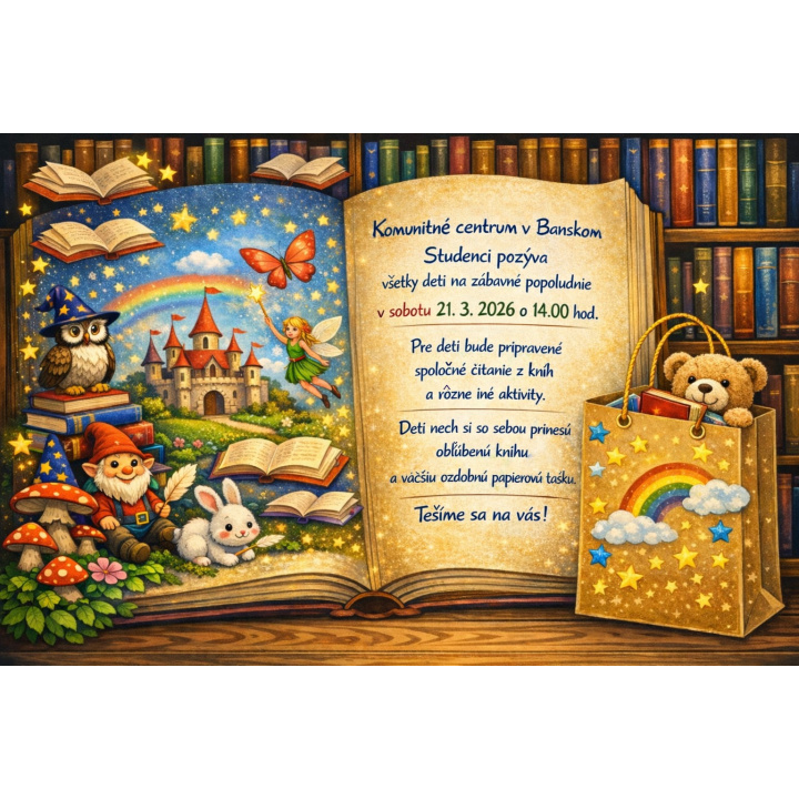 Marec - mesiac knihy - pozvánka pre všetky deti 