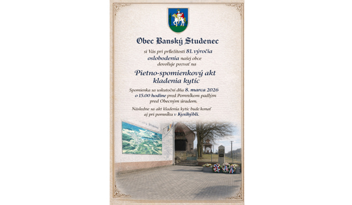 Pietno-spomienkový akt kladenia kytíc 