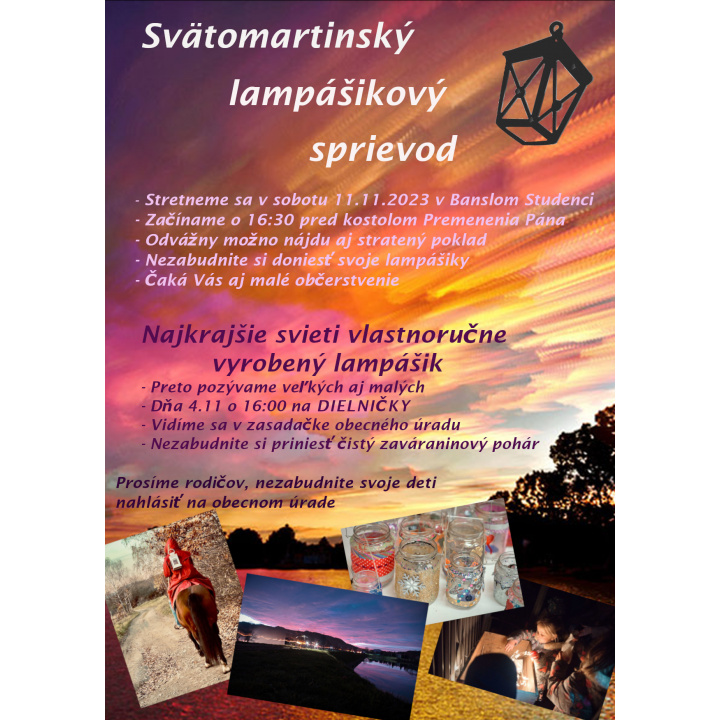 Pozvánka na Svätomartinský lampášikový sprievod 